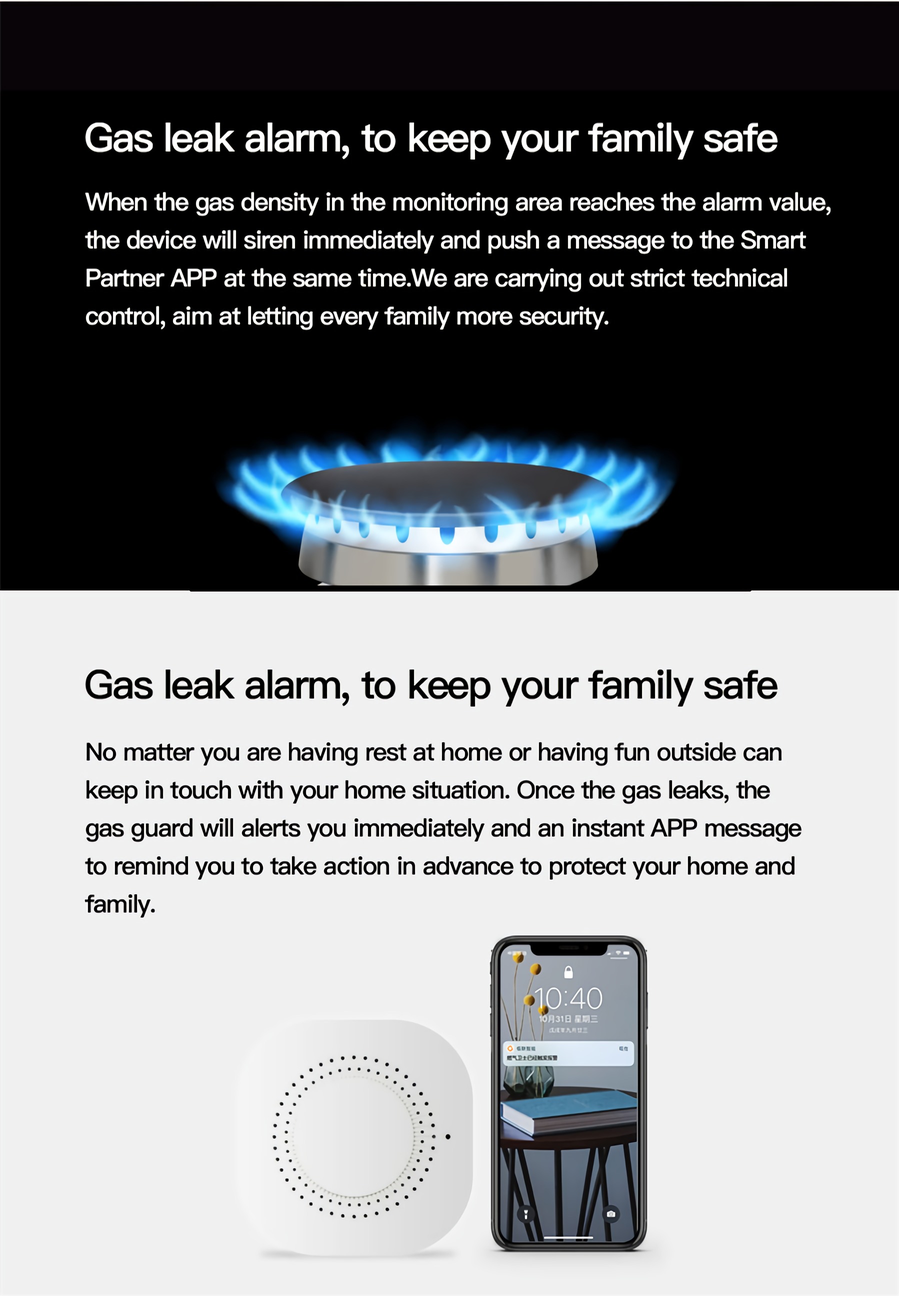 Geeklink gas-detector gas-leak-alram