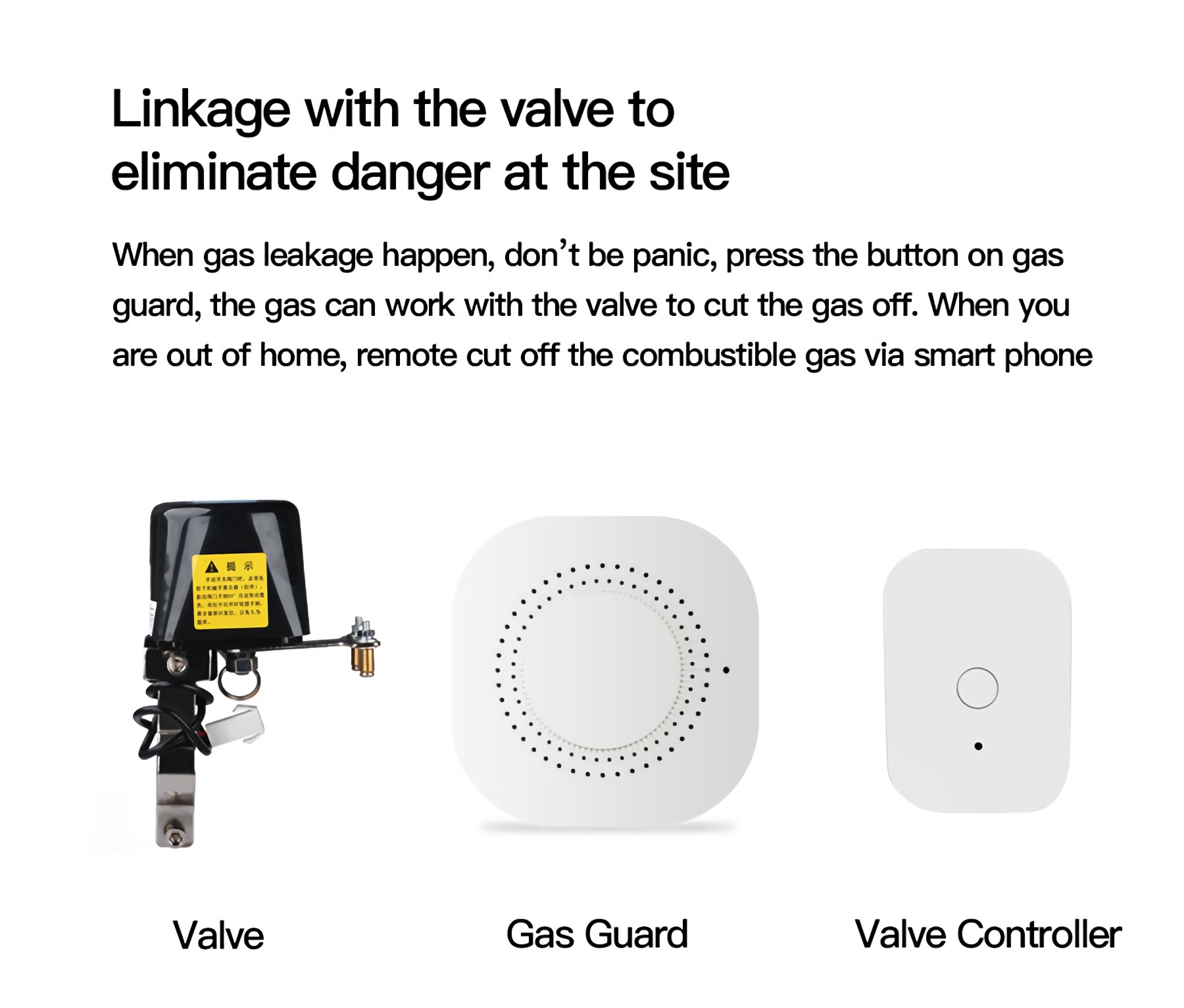 Geeklink gas-detector valve-controller
