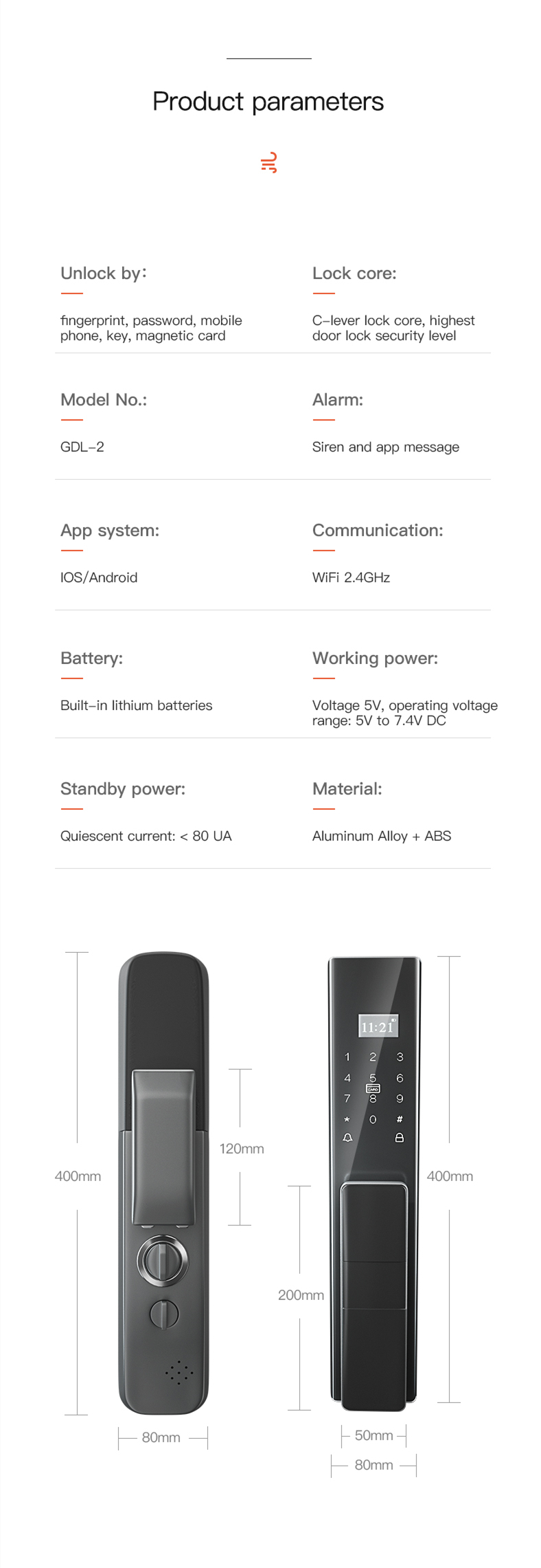 Geeklink Wifi Door Lock Q1