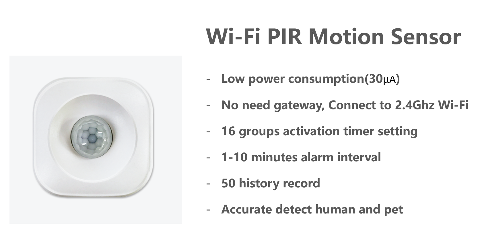 Geeklink WiFi PIR Motion Sensor